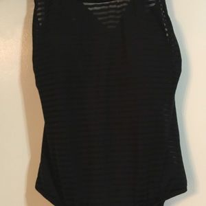 Black one piece swimsuit